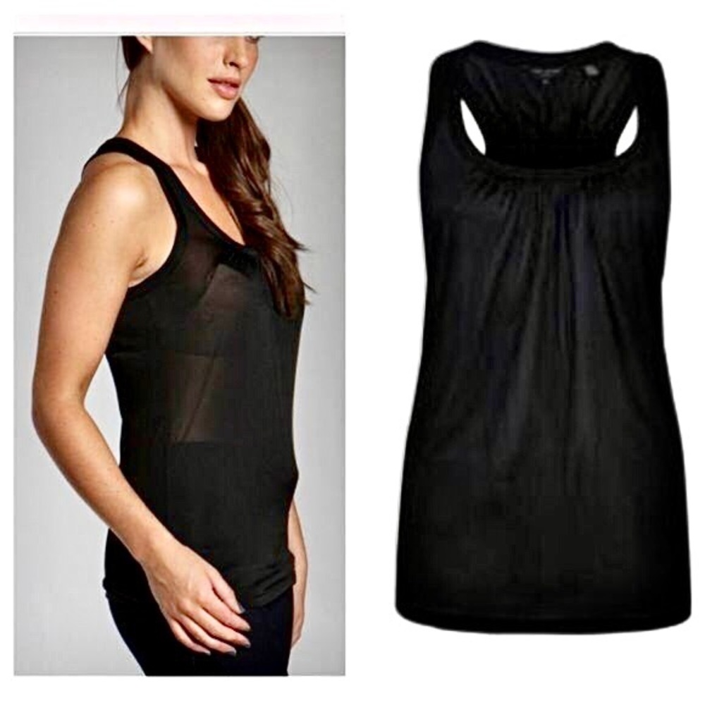 Ted Baker lyocell skyline black tank top